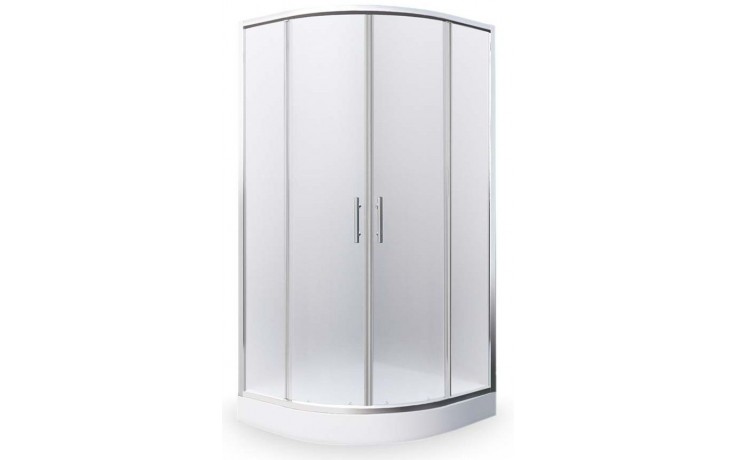 ROTH PROJEKT HOUSTON NEO/800 sprchovací kút 80x80 cm, R550, posuvné dvere, brillant/sklo matt glass