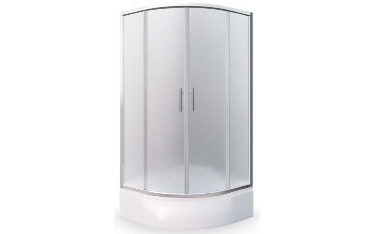 ROTH PROJECT PORTLAND NEO/900 sprchový kút 900x1650mm R550 štvrťkruh, s posuvnými dverami, brillant/matt glass