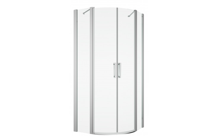 SANSWISS DIVERA D22ERB sprchovací kút 100x100 cm, R550, krídlové dvere, aluchróm/číre sklo
