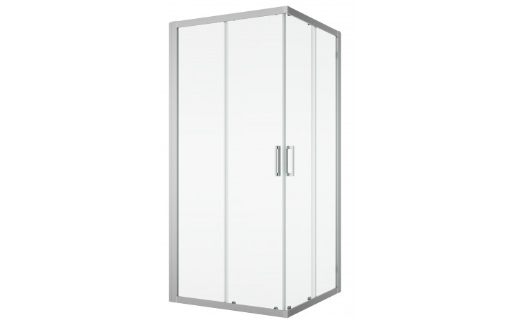 SANSWISS TOP LINE TOPAC sprchovací kút 100x100 cm, rohový vstup, posuvné dvere, aluchróm/číre sklo