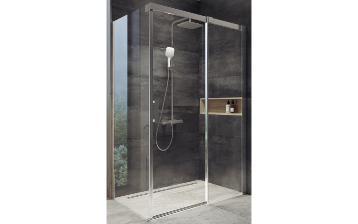 RAVAK MATRIX MSDPS 110/80 P sprchovací kút 110x80 cm, rohový vstup, posuvné dvere, pravý, lesk/sklo transparent