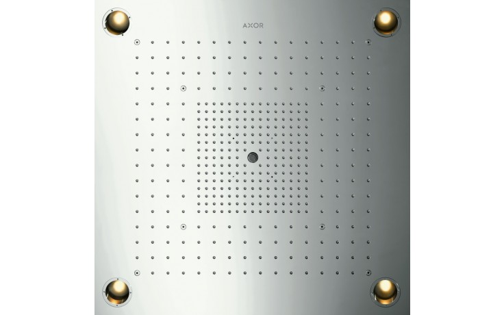 AXOR SHOWER SOLUTIONS SHOWERHEAVEN 720/720 3JET horná sprcha 720x720 mm, 3 prúdy, s LED osvetlením, vzhľad nerezu