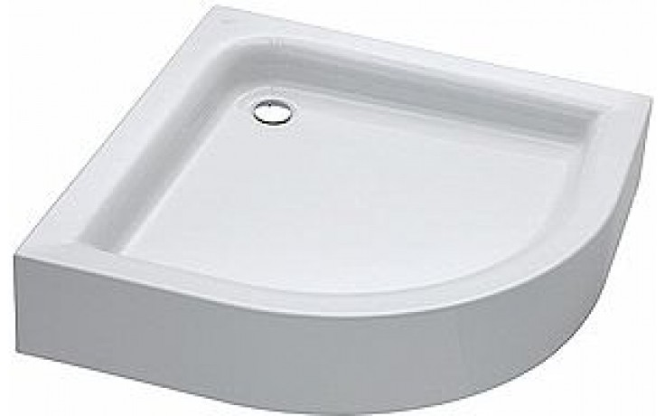KOLO STANDARD PLUS sprchová vanička 800x800x205mm, štvrťkruhová, s integrovaným panelom, akrylátová, biela