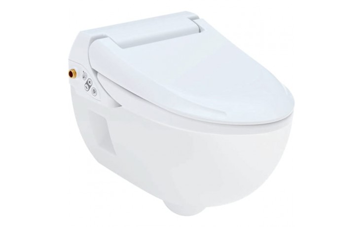 GEBERIT AQUACLEAN 4000 SET závesné WC s bidetovacím sedátkom, alpská biela
