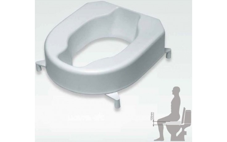 MKW MONARCH nadstavec na WC sedadlo, výška 10cm, termoplast, biela
