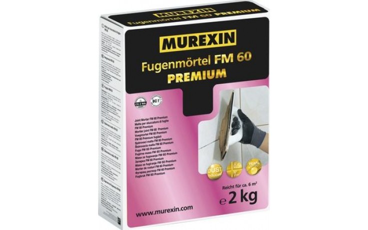 MUREXIN FM 60 PREMIUM škárovacia malta 8kg, flexibilná, s redukovanou prašnosťou, anthrazit