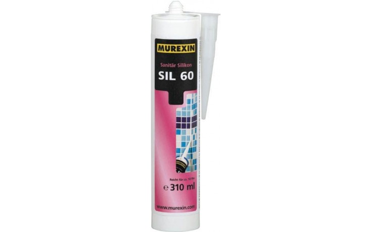 MUREXIN SIL 60 silikón sanitárny 310ml, jednozložkový, antracit
