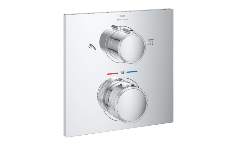 GROHE ALLURE sprchová podomietková termostatická batéria, pre 2 spotrebiče, chróm