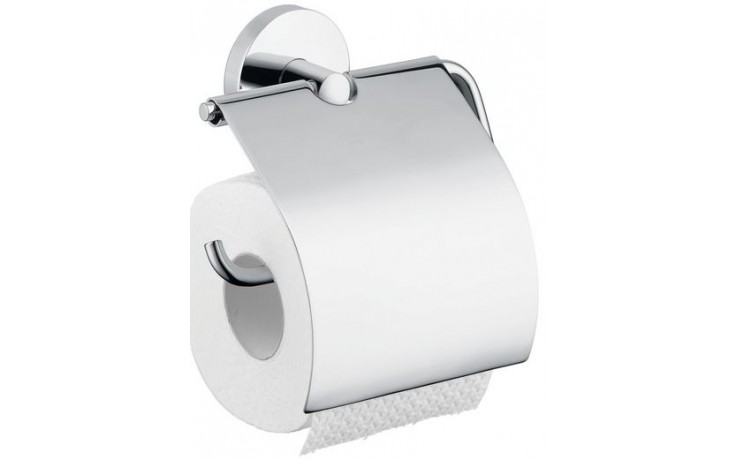HANSGROHE LOGIS držiak toaletného papiera s krytom, nástenný, chróm