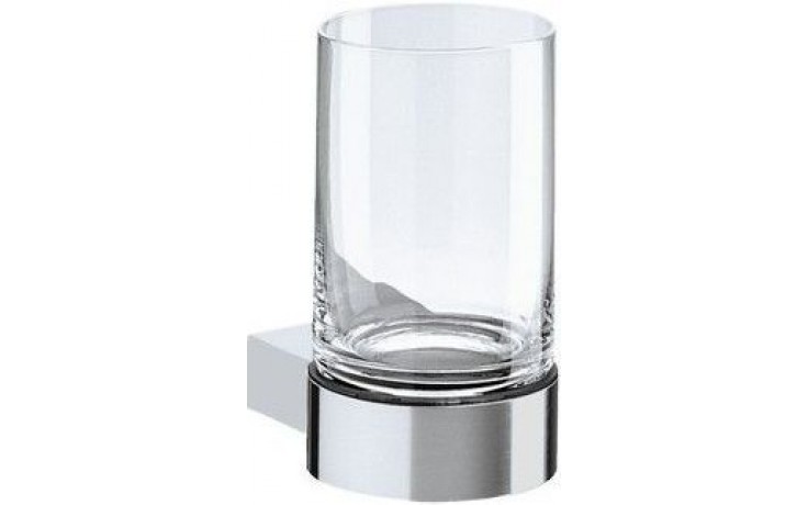KEUCO PLAN držiak na pohárik 116mm, vrátane pohára, chróm/sklo