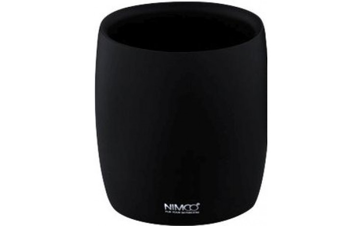 NIMCO AVA pohárik 80x50x90mm, na kefky, čierna