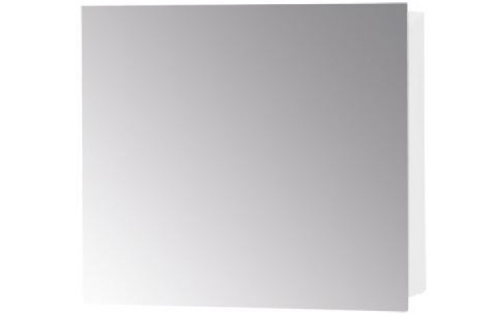 DŘEVOJAS Q GA 60 zrkadlová skrinka 60x68x14,8 cm, pánty vľavo, lamino, lesklá biela