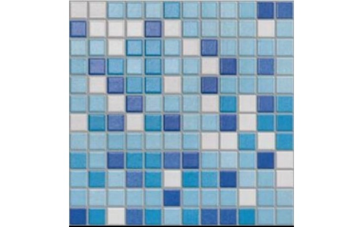 APPIANI MIX WELLNESS&POOL mozaika 30x30cm, 2,5x2,5cm, modrá