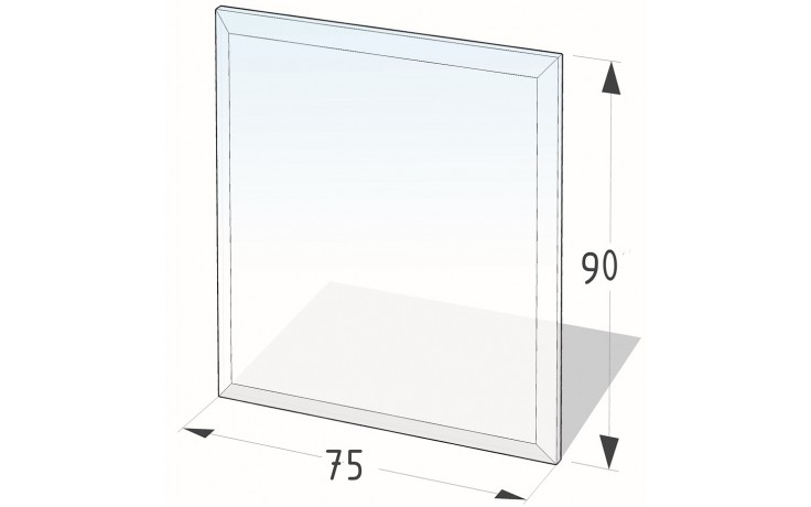 LIENBACHER sklo pod pec 750x900mm, obdĺžnik