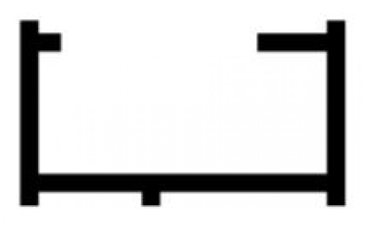 HÜPPE rozširovací profil 15mm, L = 1900mm, strieborná lesklá
