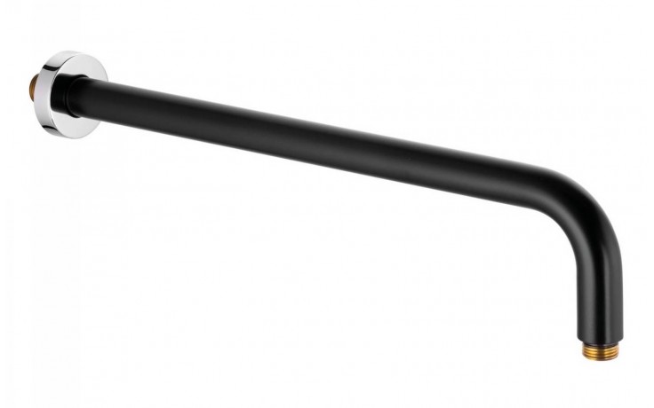 KLUDI A-QA sprchové rameno 410 mm, nástenné, matná čierna/chróm