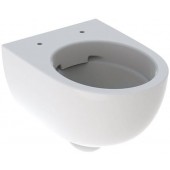GEBERIT SELNOVA COMPACT závesné WC 355x490x330mm, s hlbokým splachovaním, skrátené vyloženie, uzavretý tvar, Rimfree, keramika, biela