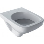 GEBERIT SELNOVA COMPACT závesné WC 360x480x340mm, s hlbokým splachovaním, malé vyloženie, hranatý dizajn, keramika, biela