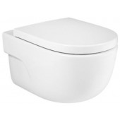 ROCA MERIDIAN závesné WC 360x560, hlboké splachovanie, skryté uchytenie, vodorovný odpad, biela