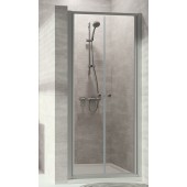 CONCEPT 100 NEW sprchové dvere 80x190 cm, lietacie, strieborná matná/číre sklo