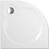 ROTH TAHITI-M sprchovacia vanička 800x800x30mm R550 mramorová, štvrťkruhová, biela