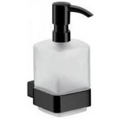 EMCO CONCEPT BLACK dávkovač tekutého mydla, nástenný, sklo, čierna