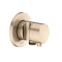 KEUCO IXMO podomietkový prepínací ventil, pre 2 spotrebiče, s pripojením pre hadicu as držiakom, kartáčovaný bronz