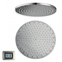 CRISTINA SANDWICH COLOURS horná sprcha pr. 400 mm, s ramenom, s LED osvetlením, chróm