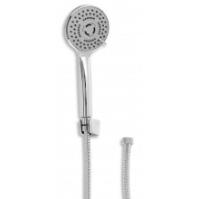 NOVASERVIS sprchová súprava 3-dielna, ručná sprcha pr. 80 mm, 3 prúdy, hadica, držiak, chróm