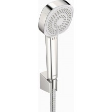 HANSA BASICJET STYLE sprchová súprava 3-dielna, ručná sprcha 96x96 mm, 3 prúdy, hadica, držiak, Eco, chróm