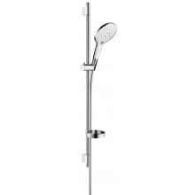 HANSGROHE RAINDANCE SELECT S 150 3JET sprchová súprava 4-dielna, ručná sprcha pr. 150 mm, 3 prúdy, tyč, hadica, mydelnička, biela/chróm