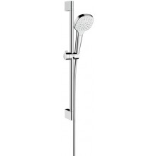 HANSGROHE CROMA SELECT E 1JET sprchová súprava 3-dielna, ručná sprcha 110x110 mm, tyč, hadica, biela/chróm