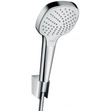 HANSGROHE CROMA SELECT E VARIO 3JET sprchová súprava 3-dielna, ručná sprcha 110x110 mm, 3 prúdy, hadica, držiak, biela/chróm