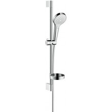 HANSGROHE CROMA SELECT S VARIO 3JET sprchová súprava 4-dielna, ručná sprcha pr. 110 mm, 3 prúdy, tyč, hadica, mydelnička, biela/chróm