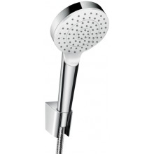 HANSGROHE CROMETTA 1JET sprchová súprava 3-dielna, ručná sprcha pr. 100 mm, hadica, držiak, EcoSmart, biela/chróm
