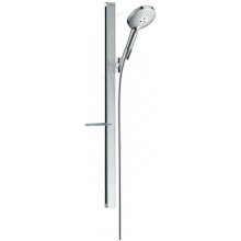 HANSGROHE RAINDANCE SELECT E 120 3JET sprchová súprava 4-dielna, ručná sprcha pr. 125 mm, 3 prúdy, tyč, hadica, polička, chróm