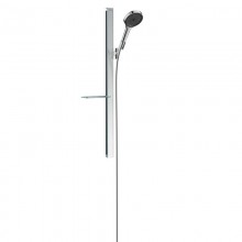 HANSGROHE RAINFINITY 130 3JET sprchová súprava 4-dielna, ručná sprcha pr. 130 mm, 3 prúdy, tyč, hadica, polička, EcoSmart, chróm