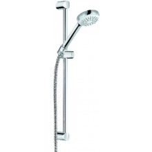 KLUDI LOGO 1S sprchová súprava 3-dielna, ručná sprcha pr. 96 mm, tyč, hadica, chróm