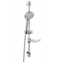 NOVASERVIS sprchová súprava 4-dielna, ručná sprcha pr. 95 mm, 3 prúdy, tyč, hadica, mydelnička, chróm