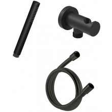 CONCEPT 200 BLACK sprchová súprava 3-dielna, ručná sprcha 197 mm, hadica, držiak, čierna