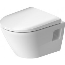 DURAVIT D-NEO závesné WC 370x480mm, hlboké splachovanie, odpad vodorovný, so sedátkom, biela