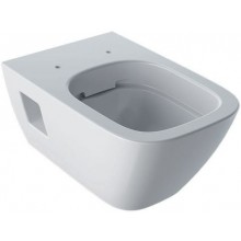 GEBERIT SELNOVA SQUARE závesné WC 350x540x330mm, s hlbokým splachovaním, čiastočne uzavretý tvar, Rimfree, keramika, biela