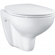GROHE BAU CERAMIC WC závesné 368x531mm, bezokrajové, hlboké splachovanie, sedátko so softclose, biela