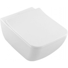 VILLEROY & BOCH VENTICELLO combi-pack závesný klozet 375x560mm, s WC sedadlom Slimseat, biela Alpin