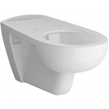 CONCEPT 100 závesné WC 355x700mm, vodorovný odpad, predĺžené hlboké splachovanie Rim-ex, biela