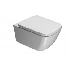 CONCEPT 300 závesné WC 370x545x335mm, odpad vodorovný, rimless, s úpravou Cataglaze, biela