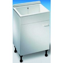 ALIAXIS SANIT umývací box 610x455x960-985mm so skrinkou, plast, biela