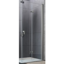 HÜPPE DESIGN PURE sprchové dvere 90x200 cm, skladacie, pravé, strieborná matná/sklo číre