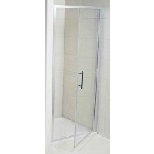 JIKA CUBITO PURE sprchové dvere 90x195 cm, pivotové, lesklý hliník/sklo číre