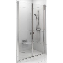 RAVAK CHROME CSDL2 90 sprchové dvere 875-905x1950mm, dvojdielne, bright alu/transparent